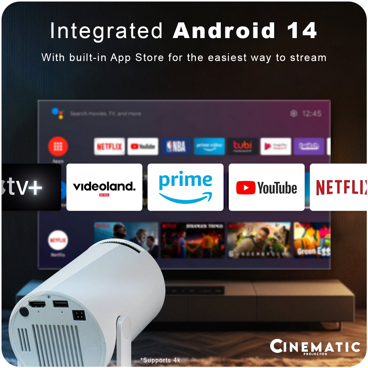 Cinematic Projector Portable Home Theater™